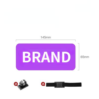 China Sticker Logo TV Media Journalist LOGO Brand Interview Hosted Microphone Desktop Microphone Acrylic Sticker for sale