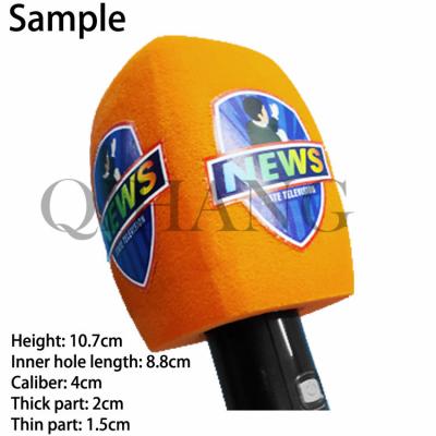 China Other OEM Custom Microphone Foam Windshield Sponge Print Cover Customized Foam For TV Channels Interview for sale