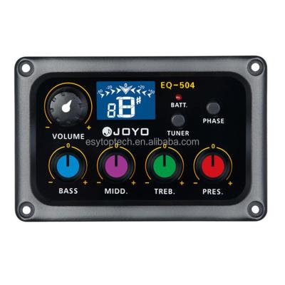 China JOYO EQ-504 Digital 4 Band Knobs EQ Colorful LCD Display Pickup Preamp And Tuner For EQ-504 Guitar for sale