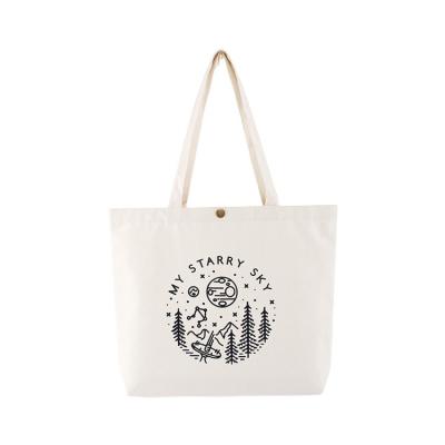 China Custom Shopping Eco Friendly Reusable Cotton Canvas Tote Bag for sale