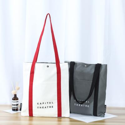 China Custom Eco Friendly Goods Canvas Gift Bag Cotton Shopping Grocery Tote Bag for sale