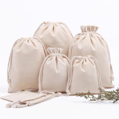 China Eco Friendly Custom Recyclable Eco Friendly Dust Bag Muslin Cotton Canvas Drawstring Bag for sale