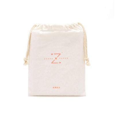 China Customized Eco Friendly Resusable Cotton Canvas Suction String Bag Eco Friendly Drawstring Bag for sale