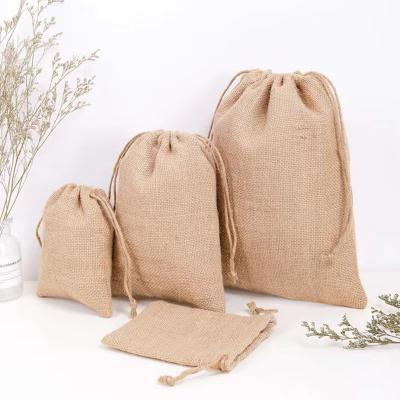 China Custom Eco Friendly Burlap Dust Bags Burlap Drawstring Bag for sale