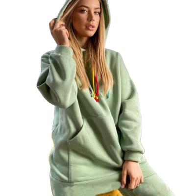 China 2021 Amazon ebay Women's Sweater Hooded Set Breathable Casual Sweatsuit Set Drop Women's Sweater Suit for sale