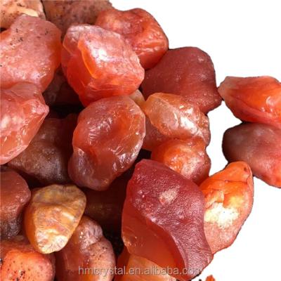 China Wholesale Natural Rough Red Agate Carnelian Rock Mineral Raw Stone Mineral Specimen For Home Decoration for sale