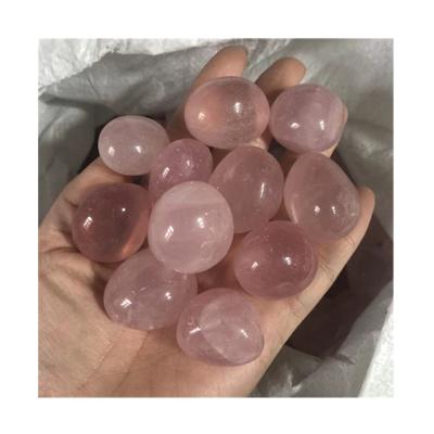 China China Wholesale Price Top Quality Natural Madagascar Rose Quartz Crystal Tumbled Stones For Healing for sale