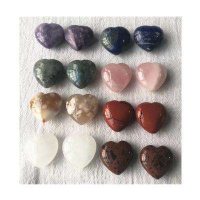 China China Aventurine Natural Colorful Agate Quartz Heart Love Shaped Crystals Gemstone Healing Chakra Reiki Stone Stone For Sale for sale