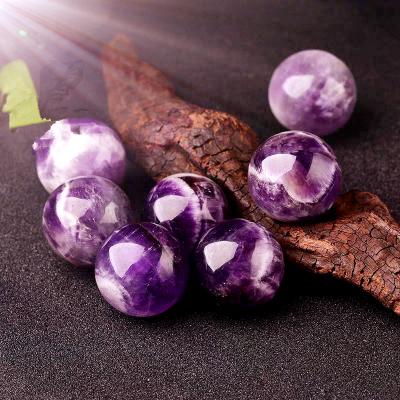 China Europe Wholesale Natural Quartz Amethyst Crystal Ball Spheres Healing For Dream Decoration for sale