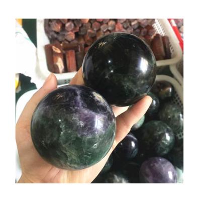 China China Wholesale Rainbow Fluorite Crystal Ball Sphere Fluorite Stone Quartz Crystal Ball Sphere For Sale for sale