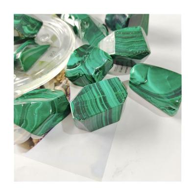 China China Sale Natural Healing Crystals Stone Malachite Tumble Spiritual Stone For Home Decoration for sale