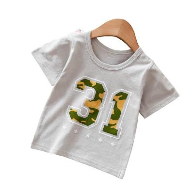 China Wholesale QUICK DRY Nature Cotton Baby Tees T-shirt Cartoon Pattern Print Designer Boys Kids T-shirts Striped Tees Girl Fashion for sale