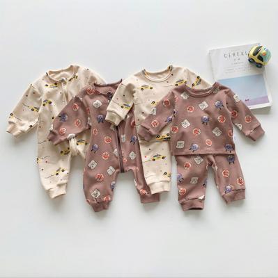 China Comfotable Cartoon Onesie Jumpsuit Flannel Pajamas Flannel Child Winter Overalls Children Jumpsuit Animal Romper for sale