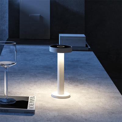 China Modern Creative LED Contact Table Lamps Rechargeable Cordless Portable Luxury Modern Rechargeable Led Lamp for sale