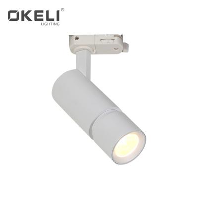 China OKELI high efficiency sale office warm white aluminum 12w 20w 30w 40w adjustable angle led track light for sale