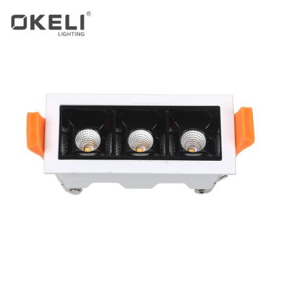 China High quality cheap indoor office lighting OKELI aluminum alloy 7w 12w 24w smd led linear light for sale