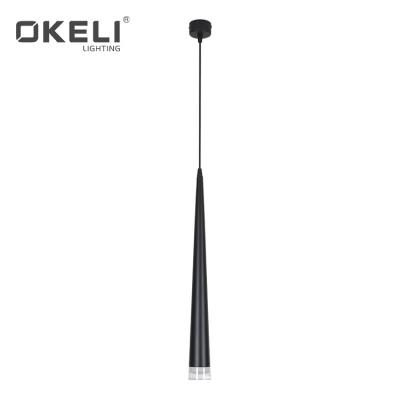 China OKELI Modern Nordic Modern Kitchen Decoration Acrylic Circular Cone Ceiling Led Pendant Lamp for sale