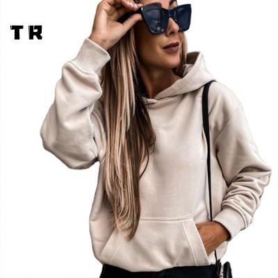 China Logo Oversized Plain Pullover Hoodies Customized Waterproof For Women Off White Custom Sweatshirt Fleece Winter Sportswear for sale