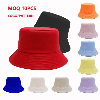 China Wholesale Custom 2021 Fashion Logo Fashion Outdoor Plain Hat Summer Bucket Hat For Unisex Women And Men Printed To Match Swimwear for sale