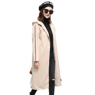 China Fashion Cashmere Wool Anti-Shrink Double-Sided Coat Women's Loose Ditch Coat Women's Wear for sale