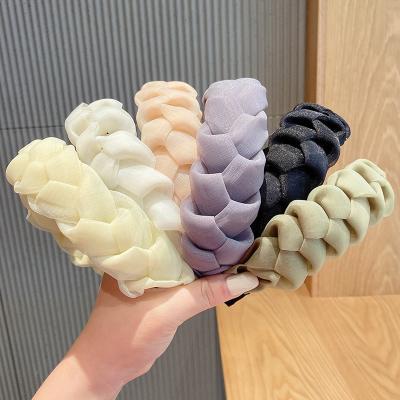 China Wholesale New Arrivals 2022 Fashion Luxury Hair Accessories Headband Girl Women Shape Handmade Headbands For Women Elastic Hair Bands for sale