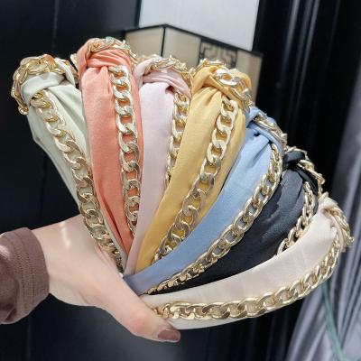 China Wholesale New Arrivals 2022 Fashion Luxury Hair Accessories Headband Girl Women Shape Handmade Headbands For Women Elastic Hair Bands for sale