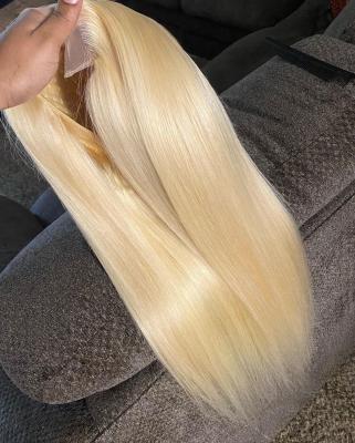 China Silky Straight Wave Women 13x4 Lace Front Wigs Extensions Human Raw Hair Wig Women Lace Front Wigs Vendor 613 Blonde Frontal Closure Virgin Hair for sale