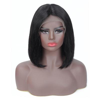 China Silky Straight Bone Lace Front Human Hair Extensions 13X4 Short Bob Hair Wave Wigs Virgin Hair Extensions Lace Front Closure Straight Bob Wigs For Black Women for sale