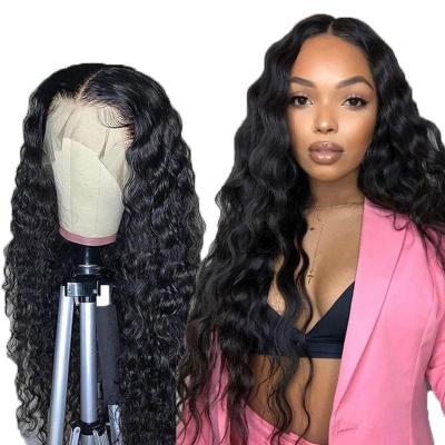 China Body Wave 13*4 Lace Front Wigs Long Water Wave Hairstyle Wigs For Women Synthetic Hair High Temperature Fiber Averag for sale