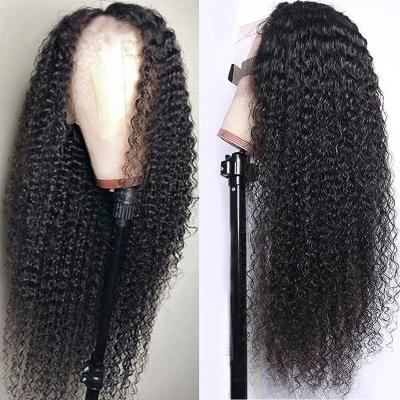 China Cheap Women Curly Lace Front Wigs Human Raw Hair Lace Front Wigs Women Lace Front Human Hair Extensions Wigs Lace Closure 13x4 Virgin Hair Curly Wigs for sale