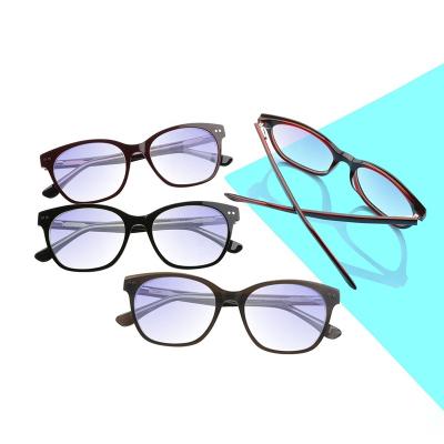 China Fashion LG108 comfortable custom popular computer eyewear acetate optical glass blue light frame for sale