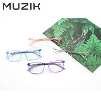 China 2021 New Fashion Custom Design Protection RGA050 Optical Blue Light Anti Blocking Glasses Acetate Eye Glass Frames for sale