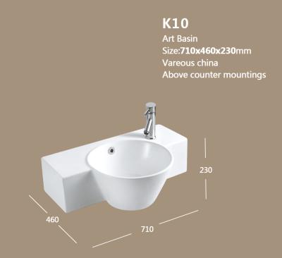 China Viable ceramic washbasin in Europe design for sale