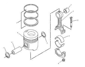 China 160-6600 Engine 8N0822 Ring Group Piston Cylinder Liner 1606600 Piston Ring 8N-0822 zu verkaufen