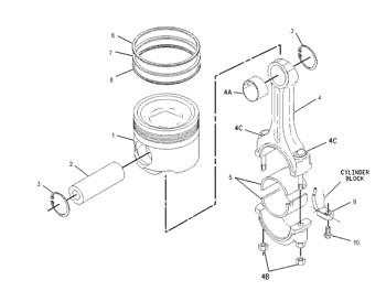 China 168-4538 Engine 9T2306 Pump Group Piston Cylinder Liner 1684538 Tube A Ring 9T-2306 zu verkaufen