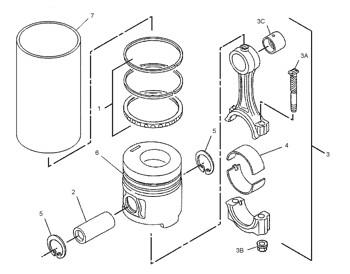 Cina 2254284 Piston Engine 225-4284 Ring Rs7E3888 Ring Set Piston Cylinder Liner 7E-3888 in vendita