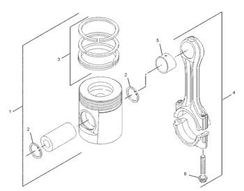 中国 288-9942 Ring 2889942 Piston As 0.50 Mm Engine 320-8H3S Cylinder Liner 3208H3S Piston 販売のため