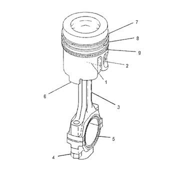 China 288-9942 Ring 2889942 Piston As 0.50 Mm Engine 320-8H3S Cylinder Liner 3208H3S Piston zu verkaufen