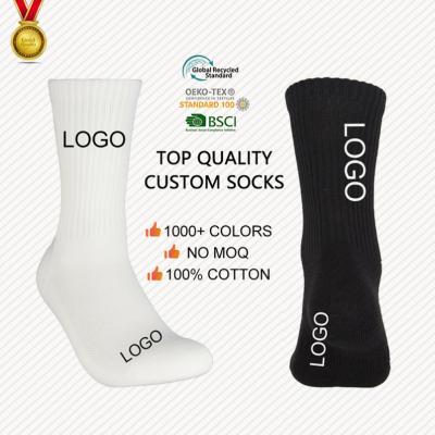 China Breathable Hot Sale Crew Socks Unisex No Minimum OEM Customized Design Your Own Customized Socks Logo Custom Socks for sale