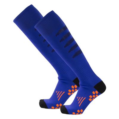 China Anti-slip Sport Grip Soccer Football Men's Athletic Knee Socks for sale