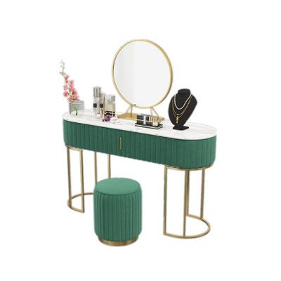 China The other Nordic gold dressing table bedroom dressing table household marble dressing table and chair combination iron for sale