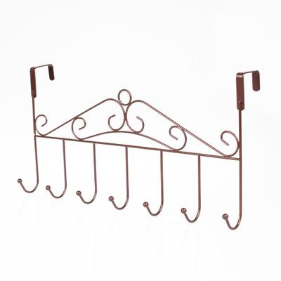 China Trace Metal Door Back Hanger S Nailless Workable Wrought Iron Door Hook No Nail for sale