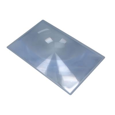 China 3X Full Sheet Plastic PVC Large Size Magnifying Sheet, A4 Full Sheet Handheld Reading Magnifier for sale