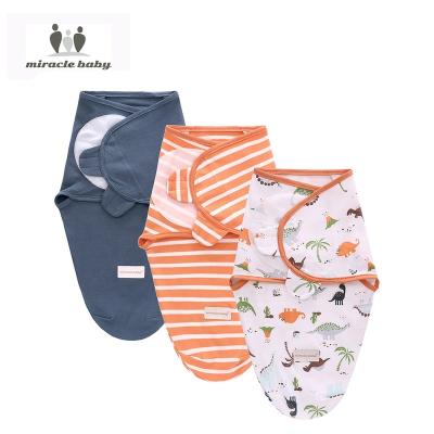 China Portable Miracle Baby Wrap Set Newborn Baby Wrap Covering Wrap 3 Pack 100% Cotton Jersey Fabric Adjustable Baby Wrap Wrap for sale