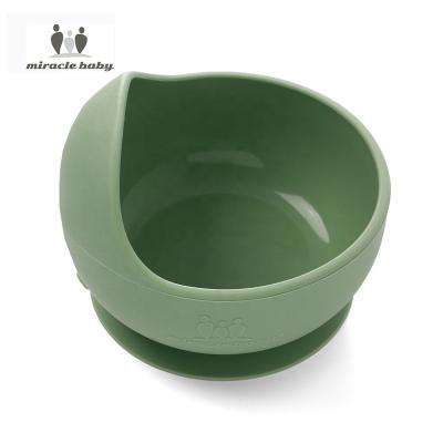 China New Arrival BPA Miracle Baby Non-Toxic Silicone Free Eco-Friendly Baby Feeding Bowl With Strong Suction For Kids for sale