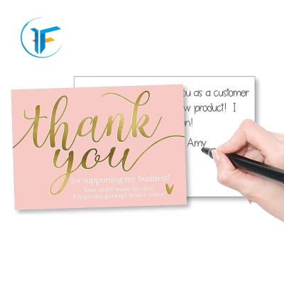 China paper & Cardboard Thank You Cards Cheap Thank You For Your Order Card Birthday Card Printing for sale