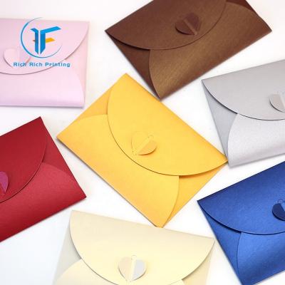 China For Custom Colored Pearl Wrapping Paper Postcard Wrapping Paper Envelope With String for sale