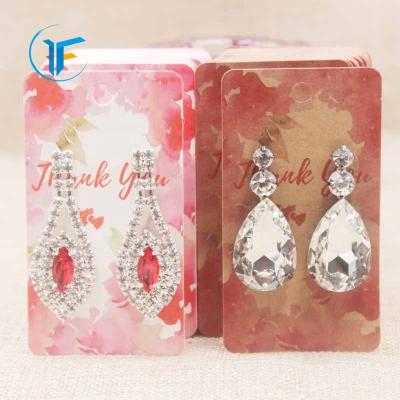 China Custom Ear Stud Cards Lovely Ear Stud Card Business Wrapping Paper Nail Paper Card for sale