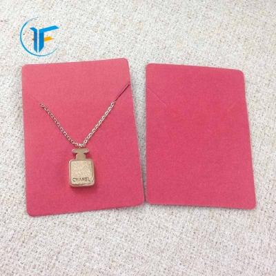 China Custom Necklace Card Fashion Paper Collar Card Paper Business Packaging Necklace Cards for sale