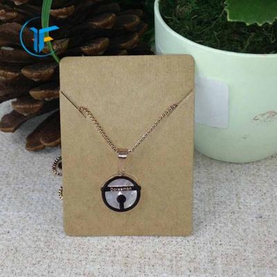 China Popular Custom Jewelry Cards Necklace Paper Business Packaging Necklace Custom Paper Card for sale